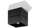 Plafon Sollux Lighting Loreto, 10cm, kwadratowy, G9 1x40W, czarny