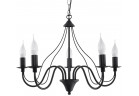 Żyrandol Sollux Lighting Minerwa 5, 60cm, E14 5x40W, czarny