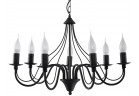 Żyrandol Sollux Lighting Minerwa 7, 60cm, E14 7x40W, czarny