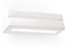 Kinkiet ceramiczny Sollux Lighting Vega Line, 32cm, E27 1x60W, biały