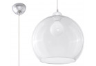Lampa wisząca Sollux Lighting Ball, 30cm, E27 1x60W, transparentna