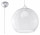 Lampa wisząca Sollux Lighting Ball, 30cm, E27 1x60W, transparentna