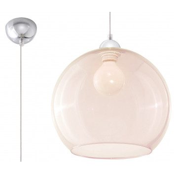 Lampa wisząca Sollux Ligthing Ball, 30cm, E27 1x60W, transparentna
