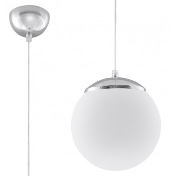Lampa wisząca Sollux Ligthing Ball, 30cm, E27 1x60W, biały