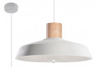 Lampa wisząca Sollux Lighting Afra, 40cm, beton, E27 1x60W, szary