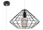 Lampa wisząca Sollux Lighting Umberto, 33cm, E27 1x60W, czarny