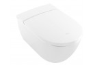 Toaleta myjąca Villeroy & Boch ViClean I100, owalna, 38,5x59,5cm, bezrantowa, CeramicPlus, Weiss Alpin