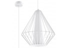 Lampa wisząca Sollux Lighting Demi, 28cm, E27 1x60W, biały