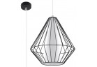 Lampa wisząca Sollux Lighting Demi, 28cm, E27 1x60W, czarny