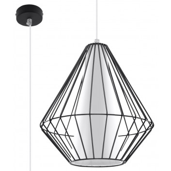 Lampa wisząca Sollux Ligthing Demi, 28cm, E27 1x60W, biały