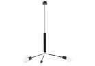 Żyrandol Sollux Lighting Duomo 3D, 74cm, E27 3x60W, czarny