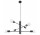 Żyrandol Sollux Lighting Duomo 6, 60cm, E27 6x60W, czarny