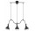 Żyrandol Sollux Lighting Mare 3, 65cm, E27 3x60W, czarny