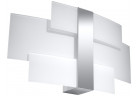 Kinkiet Sollux Lighting Celia, 42cm, E27, 2x60W, chrom/biały
