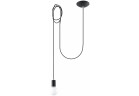 Lampa wisząca Sollux Lighting Edison 1, E27 1x60W, czarny