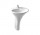 Umywalka Hatria Sculture Y0LZ 65x58 cm i postument YR39