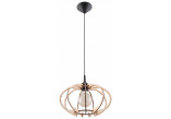 Lampa wisząca Sollux Ligthing Arancia, 30cm, E27 1x60W, drewno naturalne