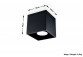 Plafon Sollux Ligthing Orbis 1, 10cm, okrągły, GU10 1x40W, czarny