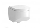 Miska wisząca WC Laufen Kartell by Laufen, 54,5x37cm, bezkołnierzowa, zaokrąglona, biała