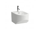 Bidet podwieszany Laufen Sonar, 54x37cm, z otworem na baterie, biały