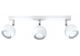 Plafon Sollux Lighting Oculare 3, 10x45cm, 3xGU10 LED 6W, biały