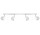 Plafon Sollux Lighting Oculare 4L, 10x80cm, 4xGU10 LED 6W, biały