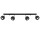 Plafon Sollux Lighting Oculare 4L, 10x80cm, 4xGU10 LED 6W, czarny