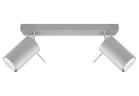 Plafon Sollux Lighting Ring 2, 8x30cm, 2xGU10 LED 6W, szary