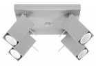Plafon Sollux Lighting Merida 4, 25x25cm, 4xGU10 LED 6W, szary