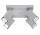 Plafon Sollux Lighting Merida 4, 25x25cm, 4xGU10 LED 6W, szary