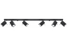 Plafon Sollux Lighting Merida 6L, 8x120cm, 6xGU10 LED 6W, czarny