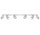 Plafon Sollux Lighting Merida 6L, 8x120cm, 6xGU10 LED 6W, szary