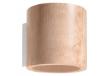 Kinkiet Sollux Lighting Orbis, 12cm, okrągły, 1xG9 LED 4,5W, naturalne drewno