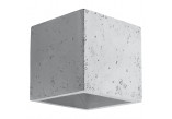 Kinkiet Sollux Lighting Quad, 12cm, beton, kwadratowy, 1xG9 LED 4,5W, szary