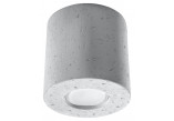 Plafon Sollux Lighting Orbis, 10cm, beton, okrągły, 1xGU10 LED 6W, szary