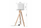 Plafon Sollux Ligthing Legno 3, 70cm, 3xE27 60W, naturalne drewno, biały