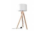 Lampa stojąca Sollux Lighting Legno 1, 35x80cm, 1xE27 60W, naturalne drewno, biały