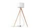 Lampa stojąca Sollux Ligthing Legno 1, 35x80cm, 1xE27 60W, naturalne drewno, biały
