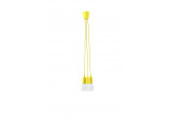 Lampa wisząca Sollux Ligthing Diego 3, 16cm, 3xE27 60W, żółty