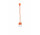 Lampa wisząca Sollux Ligthing Diego 3, 16cm, 3xE27 60W, pomarańczowy