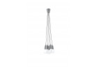 Lampa wisząca Sollux Ligthing Diego 5, 24cm, 5xE27 60W, szary