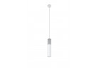Lampa wisząca Sollux Ligthing Borgio 1, 8cm, GU10 1x40W, biały/beton