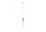 Lampa wisząca Sollux Ligthing Borgio 1, 8cm, GU10 1x40W, biały/beton