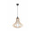 Lampa wisząca Sollux Ligthing Elza, 40cm, E27 1x60W, czarny/naturalne drewno