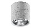 Plafon Sollux Ligthing Cullo, 14cm, beton, GU10 1x40W, szary