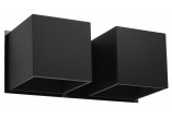 Kinkiet Sollux Ligthing Quad 2, 26cm, podwójny, GU9 2x40W, czarny