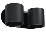 Kinkiet Sollux Ligthing Orbis 2, 28cm, podwójny, GU9 2x40W, czarny