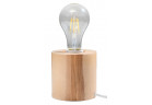 Lampa biurkowa Sollux Ligthing Salgado, 10cm, okrągła, E27 1x60W, naturalne drewno