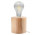 Lampa biurkowa Sollux Ligthing Salgado, 10cm, okrągła, E27 1x60W, naturalne drewno