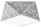 Plafon Sollux Ligthing Hexa 25, 30cm, E27 1x60W, srebrne cekiny